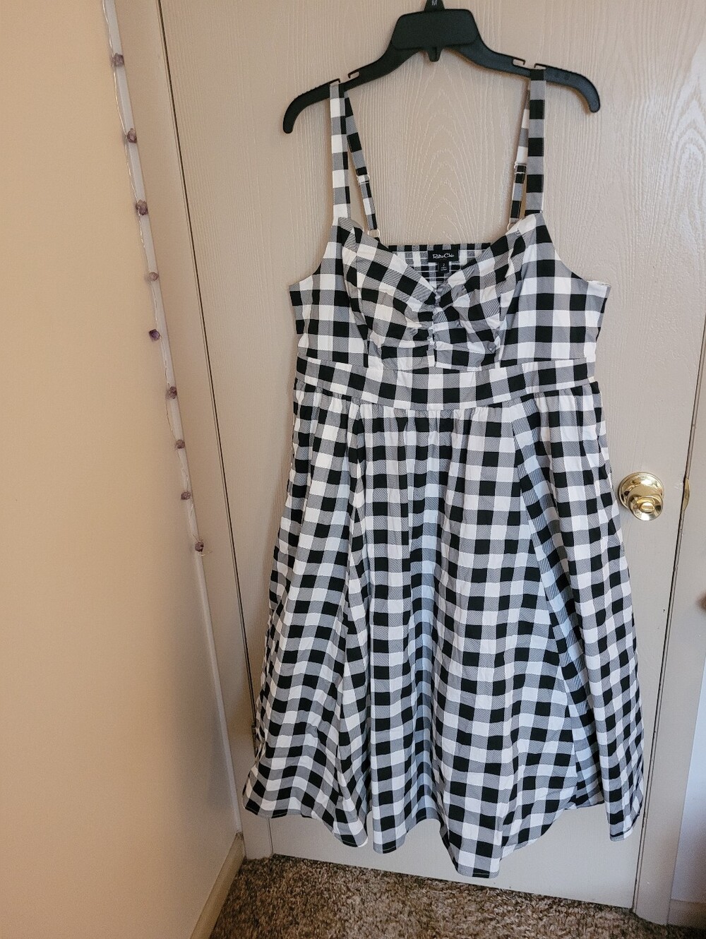 Torrid Retrochic Sleeveless Gingham Dress With Full Skirt NWT Womens Size 2X